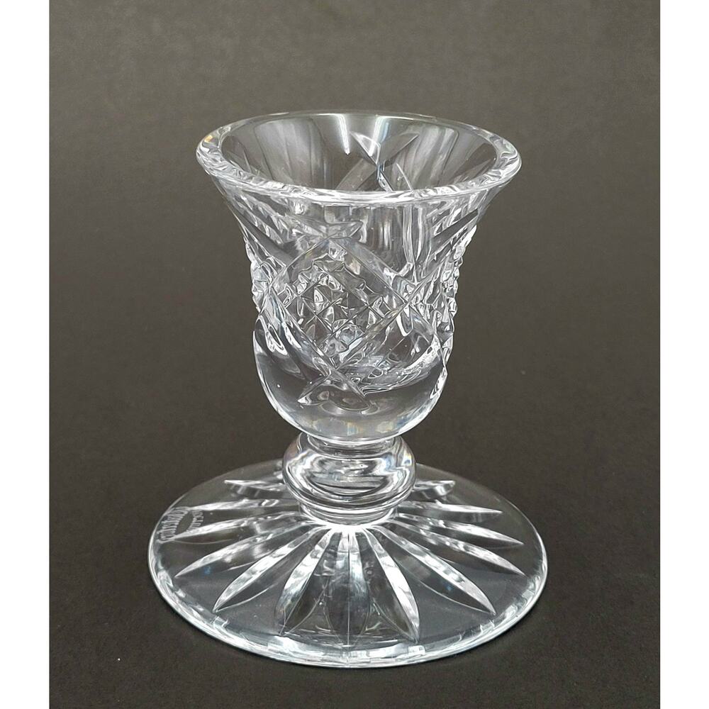 Waterford Crystal Nocturne Candlestick Holder 3” Vtg